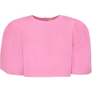Msgm, Stijlvolle roze blouse voor vrouwen Roze, Dames, Maat:S