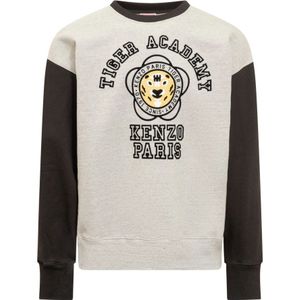Kenzo, Sweatshirts & Hoodies, Heren, Grijs, L, Oversize Sweatshirt