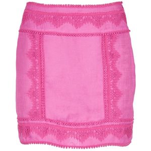 Iro, Fuchsia Gehaakte Rok Roze, Dames, Maat:S