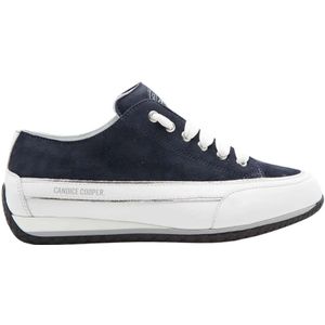 Candice Cooper, Schoenen, Dames, Blauw, 38 EU, Leer, Janis Strip Chic White /navy