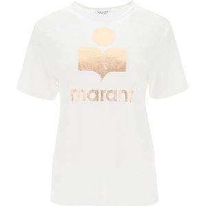 Isabel Marant Étoile, Tops, Dames, Wit, L, Linnen, T-Shirts