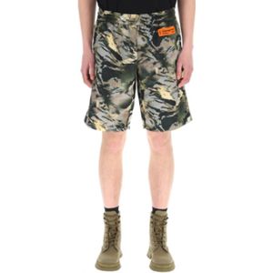 Heron Preston, Korte broeken, Heren, Groen, M, Casual Shorts