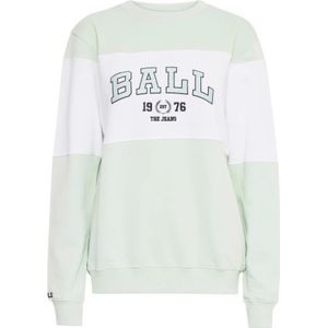 Ball, Sweatshirts & Hoodies, Dames, Groen, L, Katoen, Mint Sweatshirt met Geborduurd Logo