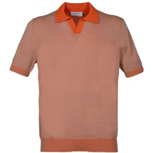 Gran Sasso, Roest Katoen Tennis Skipper Oranje, Heren, Maat:3XL