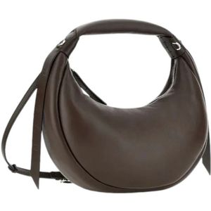 Hogan, Tassen, Dames, Bruin, ONE Size, Katoen, Bam Bam Hobo Tas