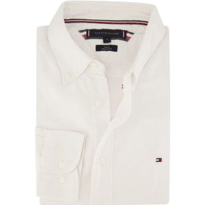 Tommy Hilfiger, Casual wit overhemd Wit, Heren, Maat:M