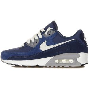 Nike, Lage Top Air Max 90 Premium Blauw, Heren, Maat:38 EU