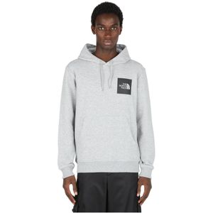 The North Face, Bedrukte Hoodie Grijs, Heren, Maat:L