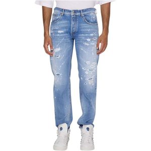 John Richmond, Jeans, Heren, Blauw, W37, Katoen, Jeans