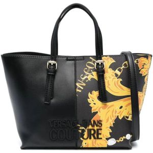 Versace, Synthetische Shopper met Afneembare Schouderband Veelkleurig, Dames, Maat:ONE Size