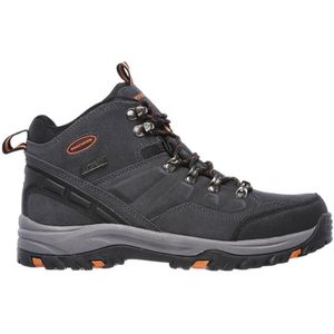 Skechers, Sport, Heren, Grijs, 45 1/2 EU, Suède, Waterdichte heren wandelschoenen