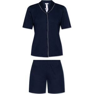 Hanro, Tweedelige pyjama Blauw, Dames, Maat:L