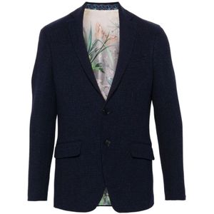 Etro, Marino Canale Americana Blauw, Heren, Maat:M