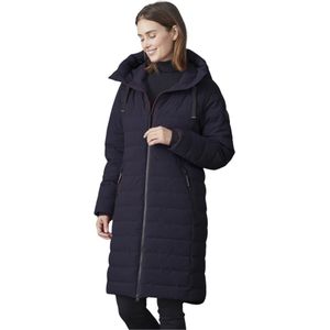 Junge, Mantels, Dames, Blauw, L, Polyester, Gewatteerde Jas Kiki Modern Fit Navy