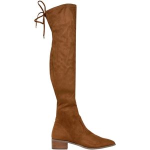 Steve Madden, Schoenen, Dames, Bruin, 36 1/2 EU, Suède, Cognac Suède Hoge Laars