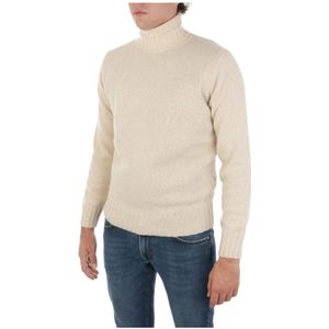 Filippo De Laurentiis, Truien, Heren, Beige, 2Xl, Wol, Merino Coltrui Breiwerk in Beige