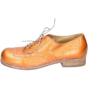 Moma, Schoenen, Dames, Oranje, 37 EU, Leer, Elegante Leren Schoenen voor Vrouwen