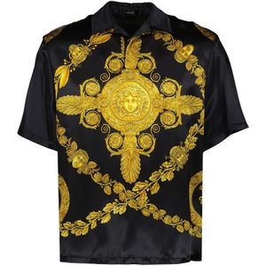 Versace, Tops, Heren, Veelkleurig, M, Barocco Polo Shirt