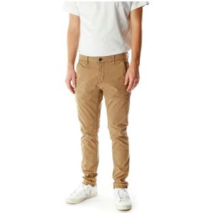 Blue de Gênes, Broeken, Heren, Beige, W30, Slim Tapered Chino Broek