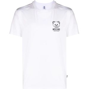 Moschino, Tops, Dames, Wit, M, Witte T-shirts en Polos