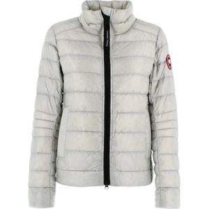 Canada Goose, Jassen, Dames, Grijs, XS, Nylon, Zilveren Winterjassen