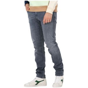 Alberto, Jeans, Heren, Grijs, W34 L34, Slim Fit Heren Jeans Grijs