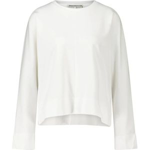 Drykorn, Stijlvol Oversized Sweatshirt Wit, Dames, Maat:L