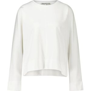 Drykorn, Stijlvol Oversized Sweatshirt Wit, Dames, Maat:M