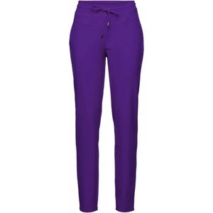 &Co Woman, Broeken, Dames, Paars, 2Xl, Polyester, Paarse Comfortbroek met Stijlvolle Details