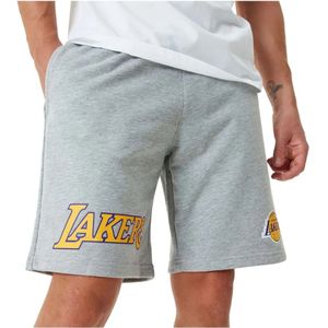 New Era, Korte broeken, Heren, Grijs, L, NBA Team Logo Los Angeles Lakers Shorts