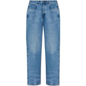 Versace, Jeans met rechte pijpen Blauw, Heren, Maat:W30