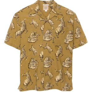 Filson, Overhemden, Heren, Veelkleurig, M, Katoen, Wildlife Print Camp Collar Shirt