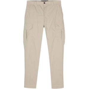 Incotex, Beige Cargo Broek Tapered Pijp Beige, Heren, Maat:W32