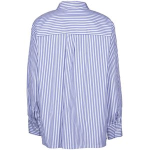 Max Mara, Overhemden, Dames, Blauw, L, Blauwe Shirt Camicia