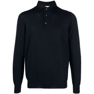 Lardini, Blauwe Polo T-shirts en Polos Blauw, Heren, Maat:S