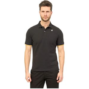 K-Way, Polo Shirts Zwart, Heren, Maat:M