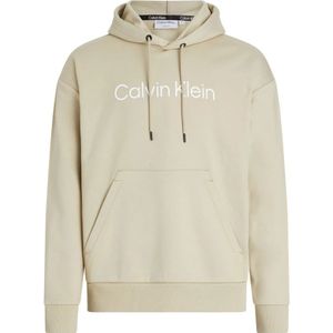 Calvin Klein, Heren Sweatshirt met bedrukt logo Beige, Heren, Maat:L