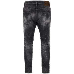 Dsquared2, Jeans, Heren, Zwart, S, Denim, Klassieke Denim Jeans voor dagelijks gebruik