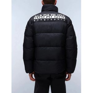 Napapijri, Jassen, Heren, Zwart, M, Zwarte Winter Puffer Jas