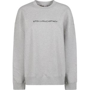 Stella McCartney, Sweatshirts & Hoodies, Dames, Grijs, 2Xs, Katoen, Grijze Sweaters Collectie