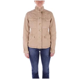 Fay, Jassen, Dames, Beige, S, Katoen, Light Jassen