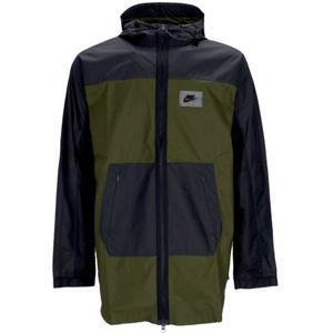 Nike, Jassen, Heren, Groen, XL, Polyester, Omkeerbare Windbreaker Jas Rough Green