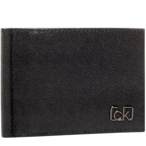 Calvin Klein, Zwarte Creditcardhouder met Geldclip Zwart, Heren, Maat:ONE Size
