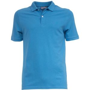 Vilebrequin, Tops, Heren, Blauw, S, Katoen, Polo Shirt