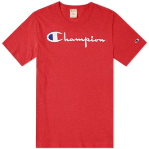 Champion, Tops, Heren, Rood, XL, t-shirt