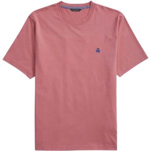 Brooks Brothers, Supima Crewneck Cotton T-shirt Roze, Heren, Maat:XS