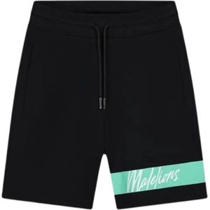 Malelions, Korte broeken, Heren, Zwart, XL, Captain Zwarte Shorts