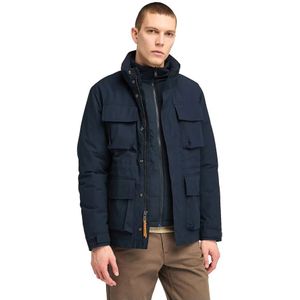 Timberland, Jassen, Heren, Blauw, L, Katoen, 3-in-1 Waterdichte Outdoorjas Abington