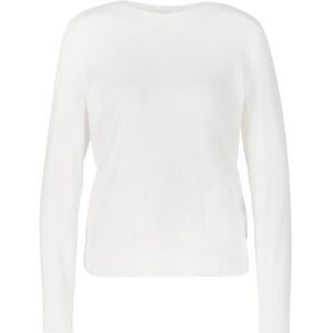 Marc Cain, Sweatshirts & Hoodies, Dames, Wit, S, Polyester, Stijlvolle Pullover