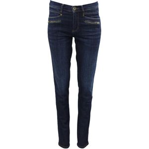 2-Biz, Tinni Dark Denim Skinny Jeans Blauw, Dames, Maat:3XL